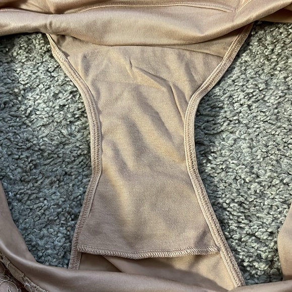 4 pk - Reveal Lingerie Women's High-Leg Brief Underwear - Beige Satin - Picture 5 of 5